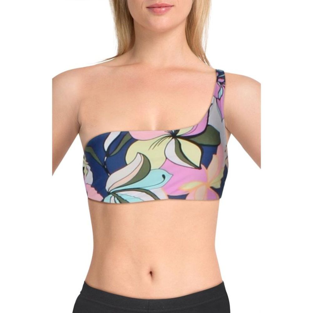 New Salt + Cove Womens Spring Bloom Yellow Floral Swim Top Separa…
